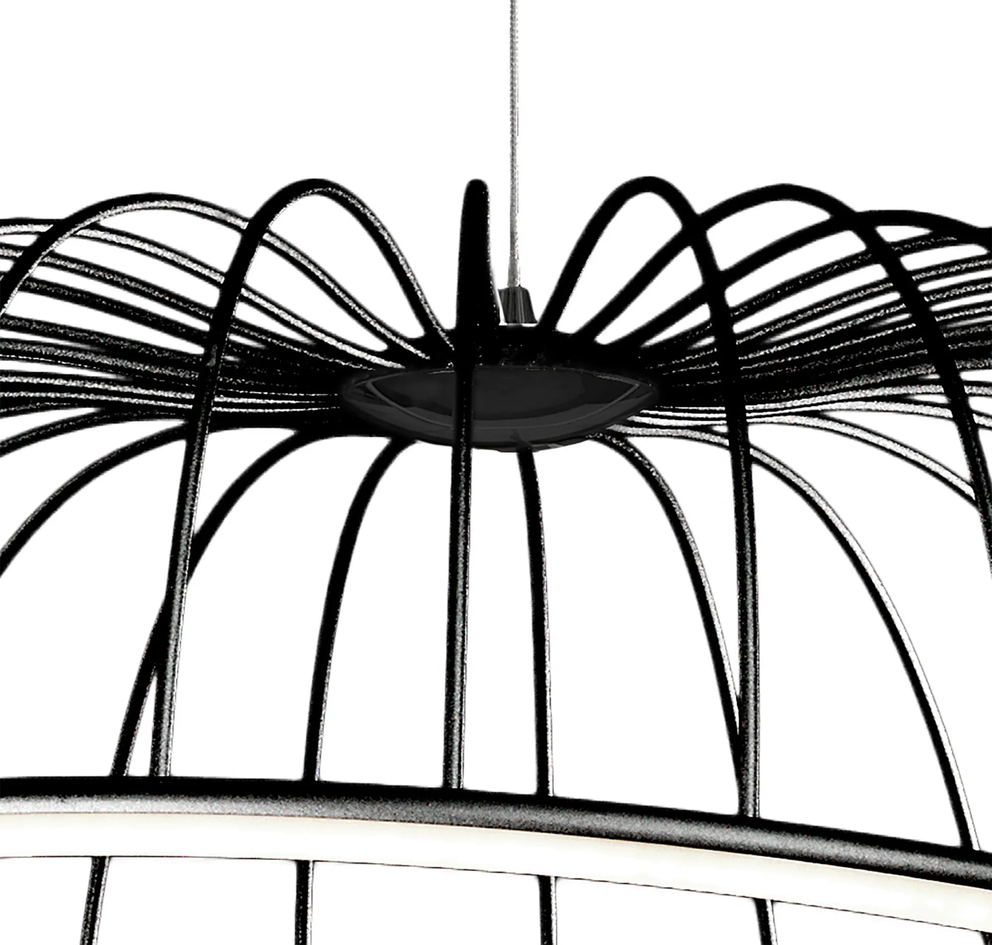 Celeste Pendant 81cm Round 40W LED Black M6683  Mantra Celeste